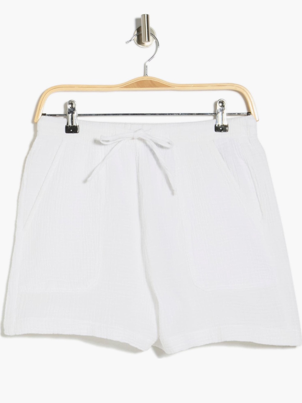 Splendid Women’s White Lightweight Cotton Gauze Shorts - Size Medium, NWT